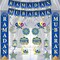 Ramadan Mubarak Decorations Set, Eid Mubarak Banner with Hanging Swirls, Muslim Islamic Porch Door Sign for Ramadan & Eid al-Fitr Home Party Decor